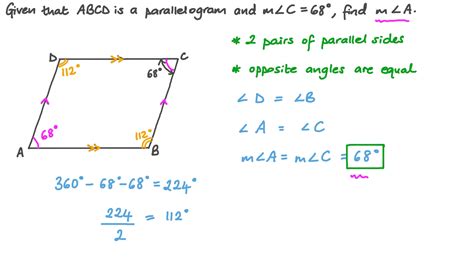 How to Find the Measures of the Numbered Angles for Each Parallelogram